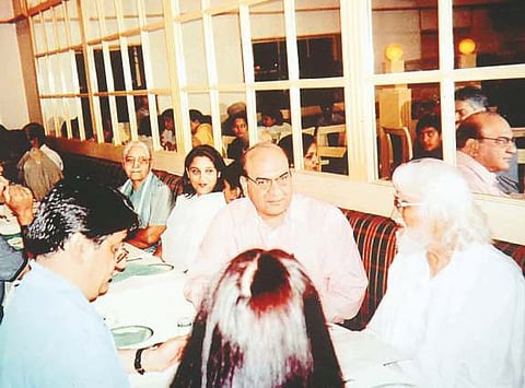 MF Hussain at Niros